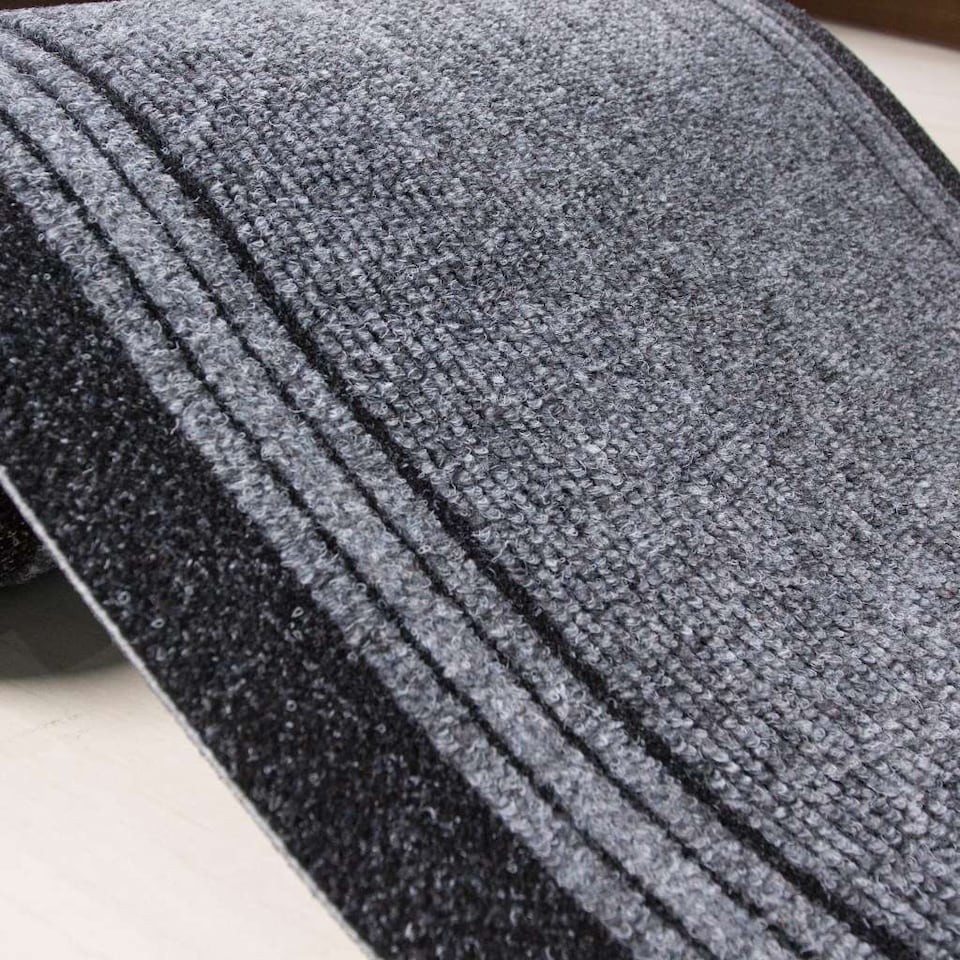image 1 of kukoon 3ft - 39ft Long Dark Grey Hallway Runner Rug Stair Carpet Mat 80cm x 914cm