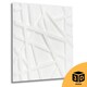 image 9 of NOVECRAFTO Geometric 3D Wall Panels – 6 Sheets Covering 1.5 sqm (16.15 sqft) – Decorative PVC Panels 50x50cm – Modern Geometric Line Design | Grey