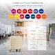 image 3 of 40x30x20cm Wizz Air & Vueling Maximum Size Free Cabin Carry On Lightweight 4 Wheel ABS Hard Case Suitcases Cabin Carry On Hand Luggage Cream | Champagne | Cabin Bag