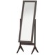 image 1 of HOMCOM Freestanding Dressing Mirror 148x47cm Adjustable Angle Dark Brown Frame