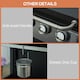 image 8 of Outsunny 3 Burner Gas Grill Portable BBQ Trolley w/ 4 Wheels and Side Shelves