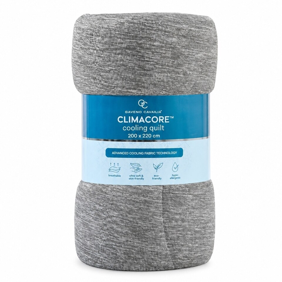 image 1 of Cooling Quilt with Arc-Chill Fabric – Lightweight Breathable Summer Comforter for Hot Sleepers, Soft Hypoallergenic Bed Quilt - 130 x 170cm