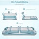 image 5 of HOMCOM Foldable Bathtub Kids Bath Tub with Lid Large Bathtubs for 1 - 12 Years