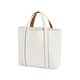 image 1 of Westford Mill Courtside Medium Tote Bag - Soft White/Caramel - One Size