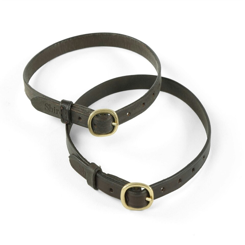 image 1 of Shires Blenheim Leather Spur Straps Brown | Size: Childs
Colour: H.Brown