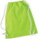 image 3 of Westford Mill Cotton Gymsac Bag - 12 Litres - Lime - One Size Green | One Size