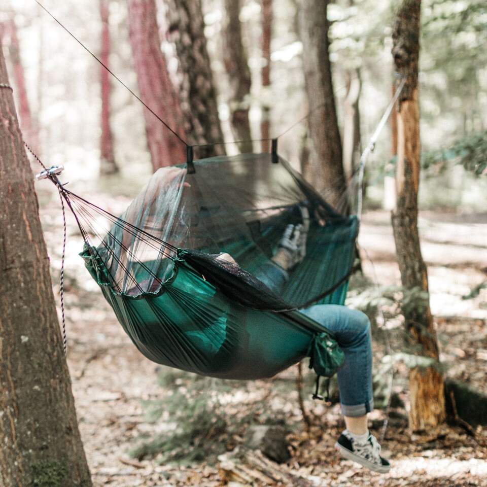 image 1 of Amazonas Ultralight Camping Hammock with Mosquito Net – Moskito Traveller