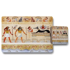Egyptian Mythelogical Drawings (Placemat & Coaster Set)