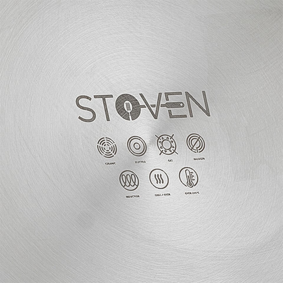 image 1 of Stoven Hextra 16cm Non-Stick Saucepan with Lid