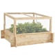 image 1 of Outsunny Outdoor Raised Garden Bed with Cold Frame Greenhouse and Openable Top