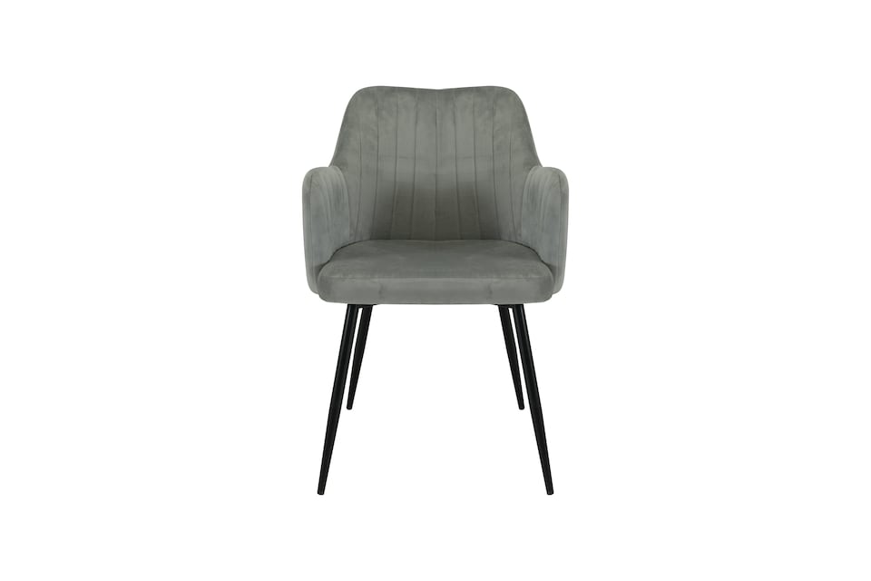 image 1 of San Diego Marble Top Dining Table with Charlotte Velvet Chairs - Grey | Grey