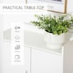 image 4 of HOMCOM Modern Shoe Cabinet Storage Organizer w/ Doors and Shelves for Entryway