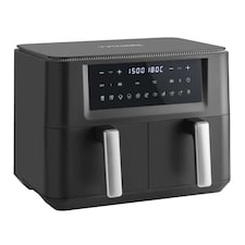 Vytronix 2 Drawer Air Fryer Dual Zone 9L Family Size Efficient 2400W Black