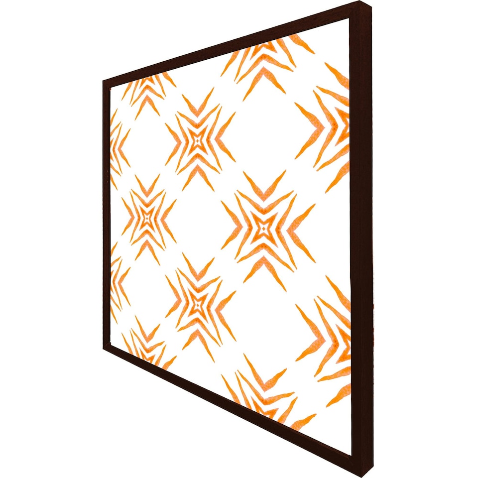 image 1 of Orange ravishing boho chic (Picture Frame) White | XS