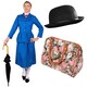 image 1 of Magical Nanny Costume Set with Accessories | Blue | S