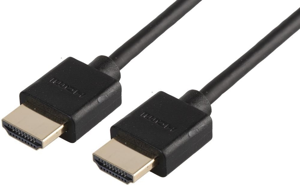 AV LINK High Speed HDMI Lead, Male to Male, Low Profile Connectors, 0.5m Black