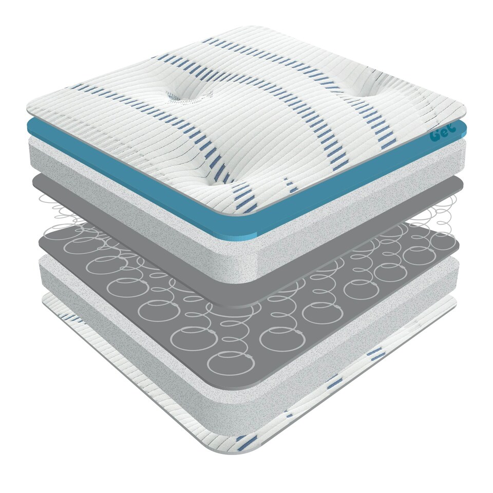 image 1 of Sareer Gel Coil Spring Mattress 3FT White | Single