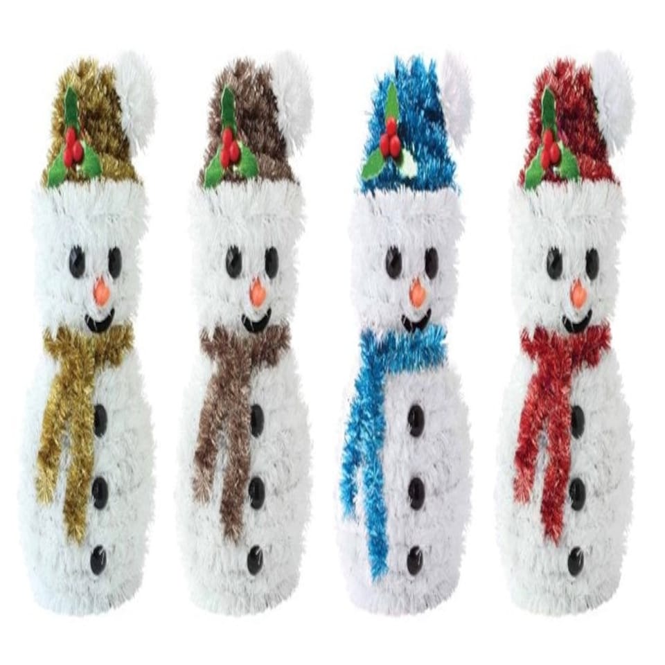 image 1 of Snowman Christmas Tinsel Decoration