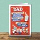 image 2 of You've Reached The Age Where You Drink This Much... - Funny Dad Birthday Card
