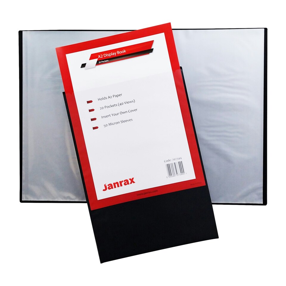 image 1 of A2 20 Pockets Presentation Display Book by Janrax