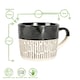 image 3 of Nicola Spring Ceramic Dipped Dash Coffee Mugs - 475ml - Black/Grey | Multi | Black/Grey
