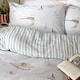 image 1 of Wylder Abersoch Shore Reversible 100% Cotton Duvet Cover Set | Blue | Blue | Double