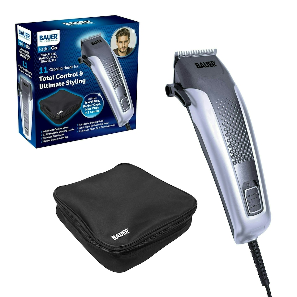 image 1 of Bauer Professional Hair Clipper and Grooming Kit for Men