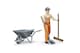 image 2 of Bruder bworld Municipal worker Detailed Vehicle & Playset Model