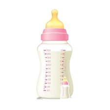 Pink Baby Bottle Star Mini Cardboard Cutout 91cm
