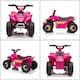 image 8 of HOMCOM 6V Kids Electric Ride on Car All Terrain Vehicle Toy Quad Bike with Forward Reverse Functions Toddlers for 18-36 Months Old Pink