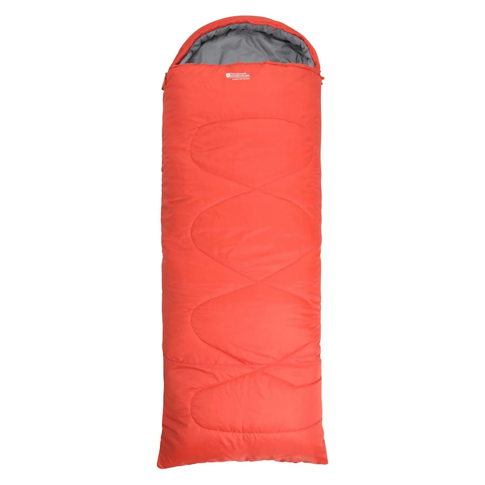 image 1 of Mountain Warehouse Unisex Adult Summit 250 Left Zip Square Winter Sleeping Bag - Burnt Orange - 200cm