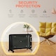 image 7 of HOMCOM Mica Electric Space Heater, Portable Heater, 2 Heat Settings, Black
