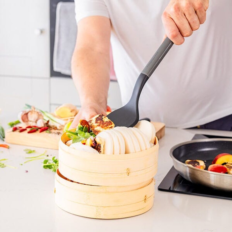 image 1 of KitchenAid Classic Solid Turner Charcoal Grey