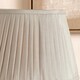 image 3 of 35cm Taupe Poly Cotton Pleat Lamp Shade For Table Lamps