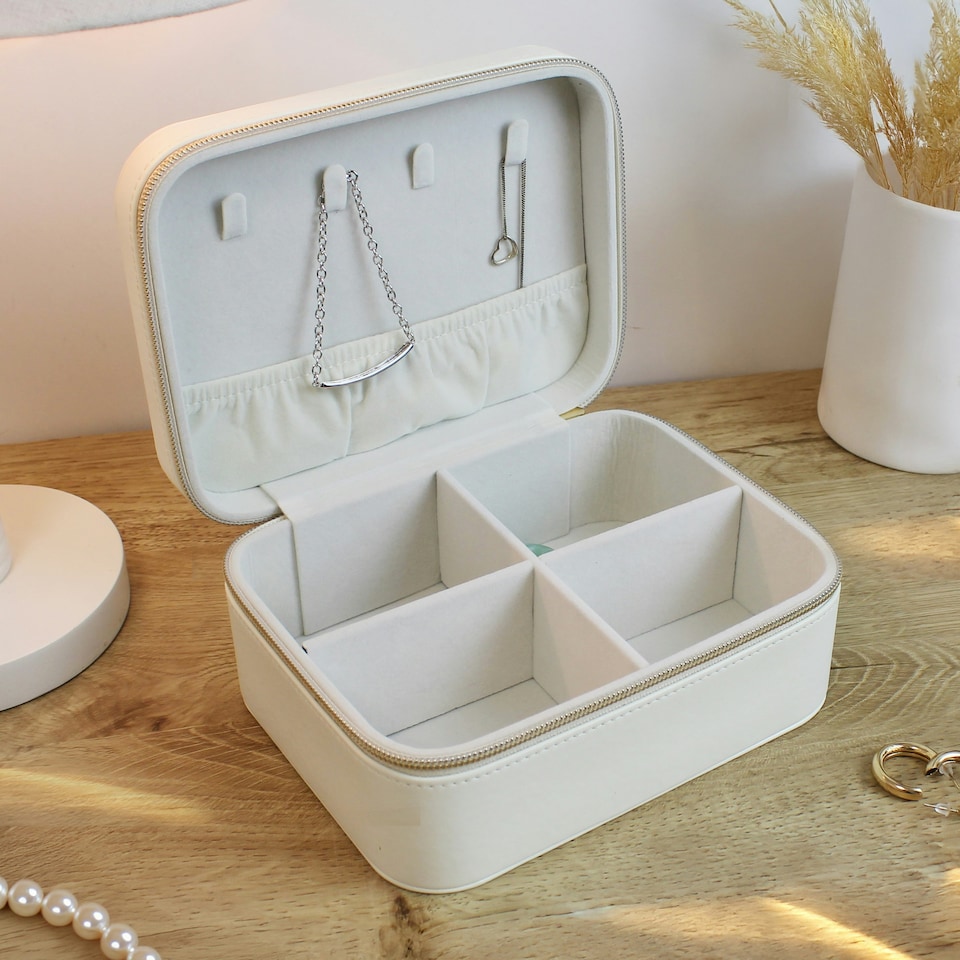 image 1 of Personalised Wedding Travel Jewellery Box