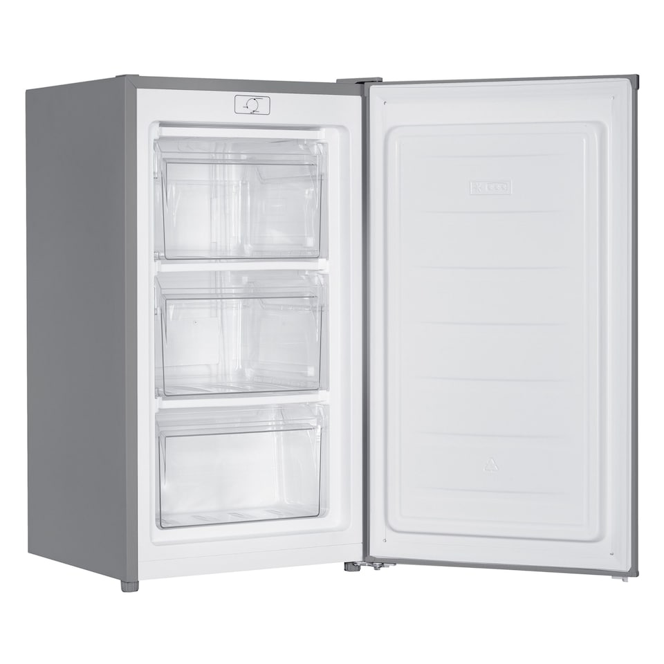 image 1 of HYE Under Counter Freezer 60 Litre Freestanding 48cm Reversible Door - Silver - RF01UCFR60S01