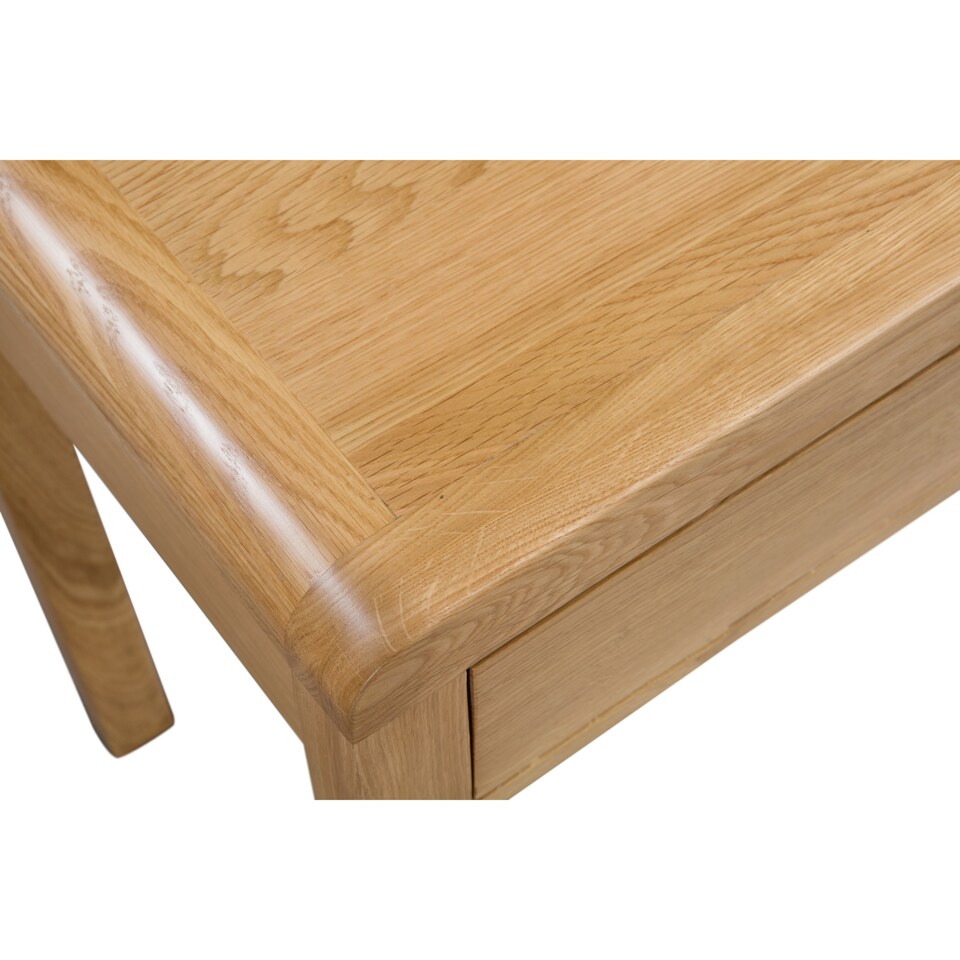 image 1 of Curve 2 Drawer Dressing Table with Stool Set - Oak