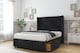 image 4 of Sloomy Marlborough Black Naples Divan Bed Base No Drawers With 54 Inch Wingback Headboard & 12 Inch Matching Footboard | Black | Black | Small Double | 1