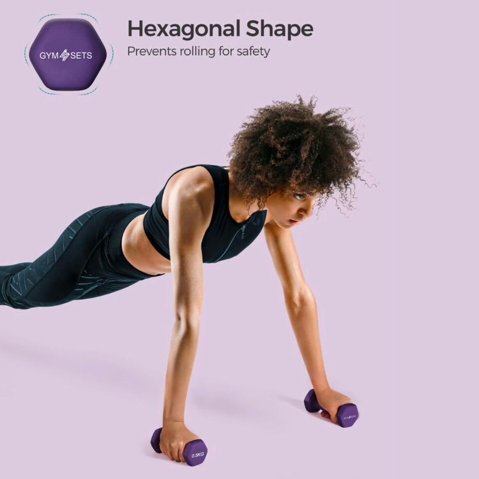 image 1 of GYM SETS Neoprene Dumbbell Pairs | 2x 4kg (Pair)