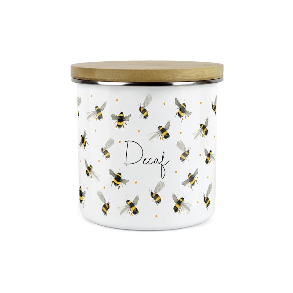 image 1 of Scattered Bees Large Decaf Canister