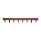 image 2 of 1m Heavy Duty Metal Garden Borders with Pega - Set of 5 | Bronze | Rust
