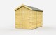 image 1 of 6 x 10 Feet Apex Shed - Single Door Without Windows - Wood - L302 x W175 x H217 cm | Brown