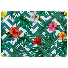 Tropical Leaves & Geometrics (Rug) Green | XL: 160x230cm