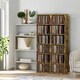 image 3 of 6 Tier Shelves Storage Unit Set Rustic Brown Brown | One Size