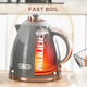 image 4 of HOMCOM Electric Kettle, 1.7L, Fast Boil, 3kW Cordless Water Kettle with Removable Washable Anti-scale Filter, Auto Shut-off, 360degree Swivel, UK Otter Thermostat, BPA Free, Grey