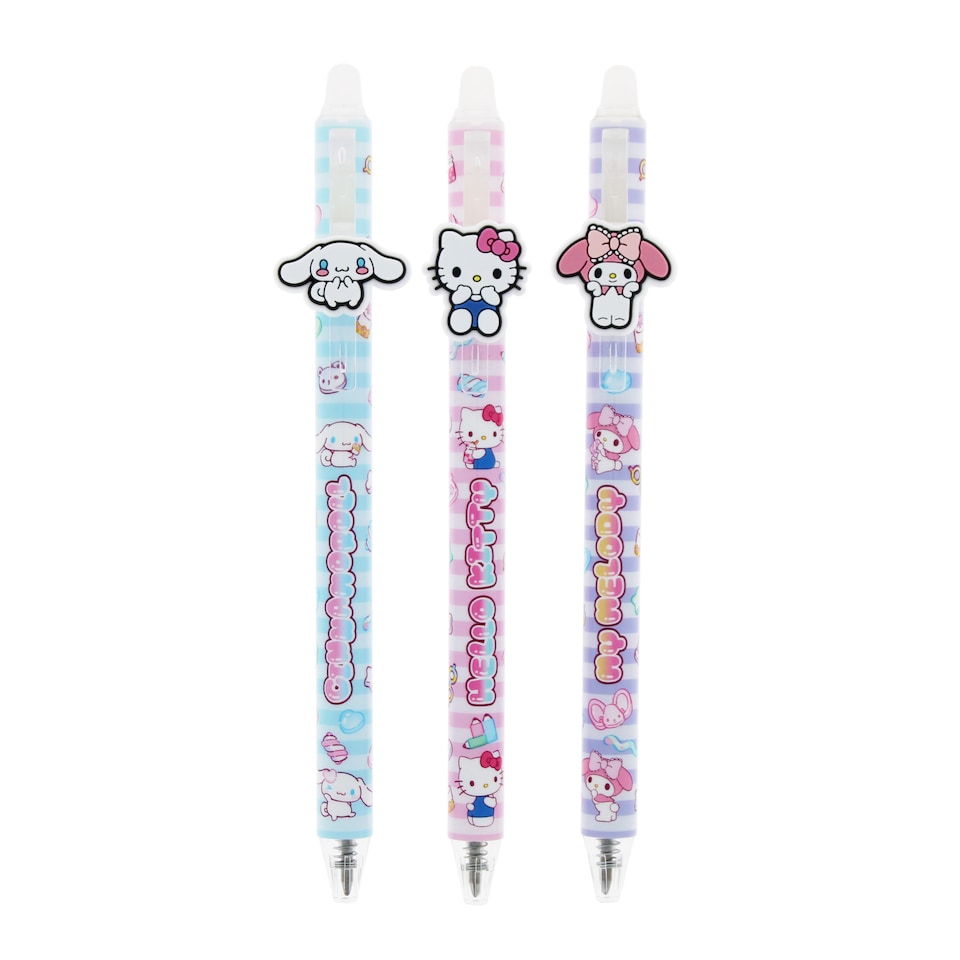 image 1 of Hello Kitty Erasable Gel Pens - Set of 3