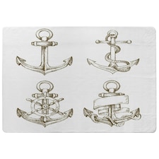 Drawn Anchors (Rug) Multi | Large: 140x200cm