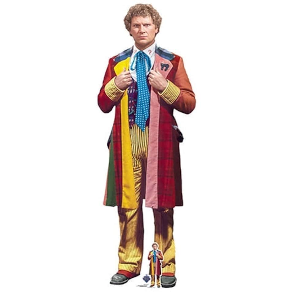 Sixth Doctor Adventures Dr Who Colin Baker Lifesize Cardboard Cutout 183cm