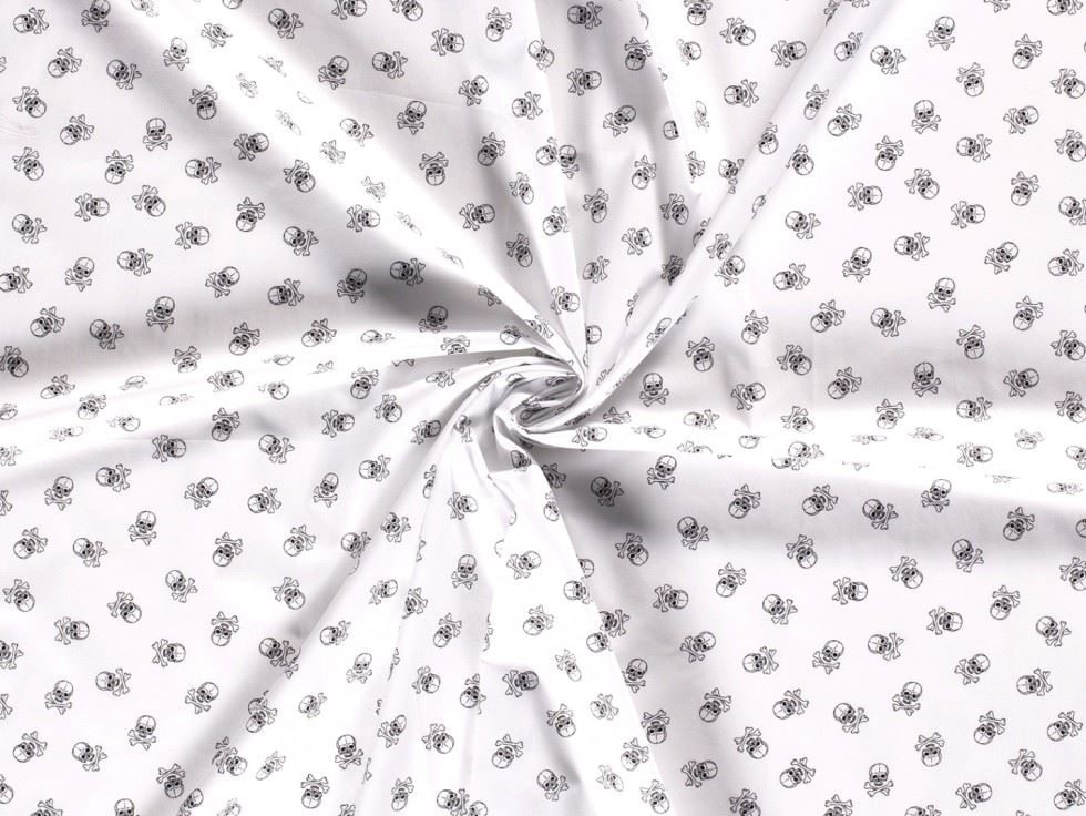 White 100% Cotton Poplin Fabric for Dressmaking, Quilting, 150cm / 59" Wide - per metre