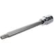 image 2 of T30 3/8" Drive Extra Long 110mm Tamperproof Tamper Torx Star Security Bit Socket